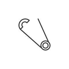 Safety pin icon. Needle symbol modern, simple, vector, icon for website design, mobile app, ui. Vector Illustration