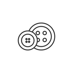 Buttons icon. Tailoring symbol modern, simple, vector, icon for website design, mobile app, ui. Vector Illustration