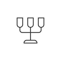 Chandelier icon. Lamp symbol modern, simple, vector, icon for website design, mobile app, ui. Vector Illustration