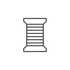 Thread bobbin icon. Tailoring symbol modern, simple, vector, icon for website design, mobile app, ui. Vector Illustration
