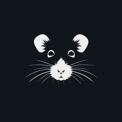 Rat - Minimalist Logo Vector Design