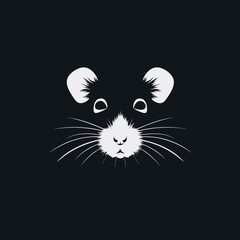 Rat - Minimalist Logo Vector Design