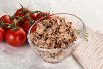 Canned tuna fish for salad