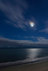 Starry moonrise at Myrtle Beach
