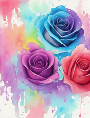 colorful Rose