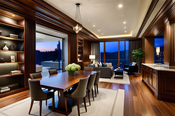 Fototapeta premium Custom built luxury house in the suburbs of Toronto, Canada ai generative
