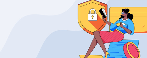 Internet finance and wealth management investment flat vector concept operation hand drawn illustration
