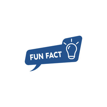Fun Fact vector template post whit idea bulb light icon sticker for social media background, quick tips blank template modern graphic label vector