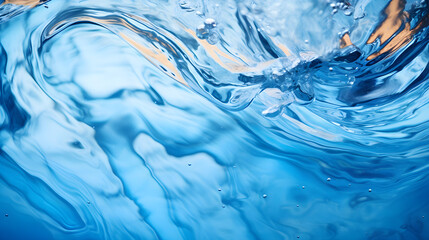 Mesmerizing Photo Capturing Water's Fluid Movement with Ripples and Reflections.