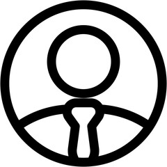 manager business man line icon symbol