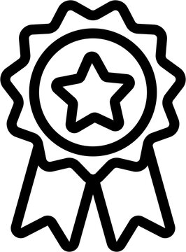 recommend clip art: medal award reward cert outline icon
