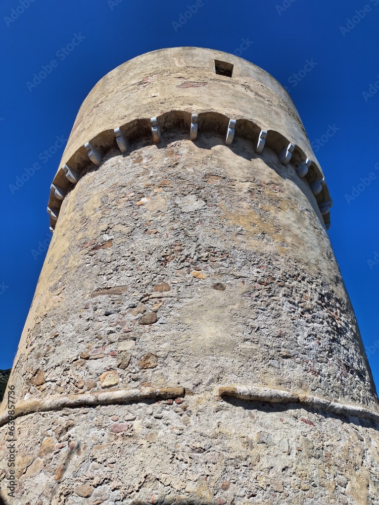 Sticker Torre del Saraceno at the island of Giglio, Italy