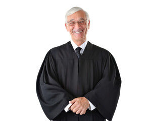 Smiling judge portrait, cut out