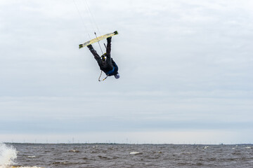 kite surfing man