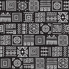 Mayan patchwork seamless pattern. Tribal geometric vector swatch. Zigzag background for cover design. Retro chevron line vector print. Navajo ornamental texture. Bright multicolor background