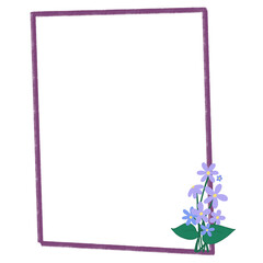 frame with flowers