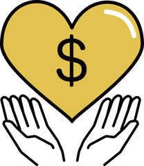 ハートを持つ手_ボランティア_募金_イメージ