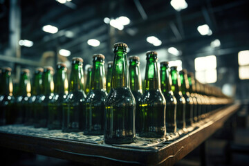 beer bottles brewery warehouse