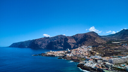 Fototapeta na wymiar Atlantic Ocean and Los Gigantes view from Tenerife Island Spain