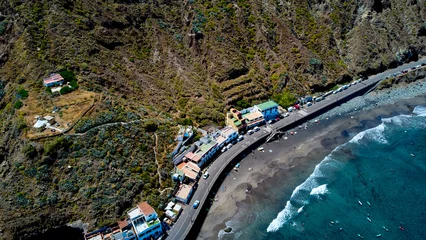 Foto op Canvas Roques de las Bodegas Tenerife Spain drone photo © Ovidiu