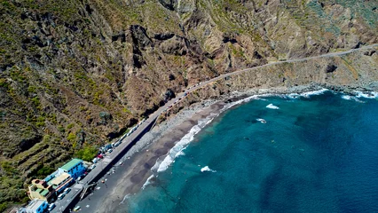 Foto op Canvas Roques de las Bodegas Tenerife Spain drone photo © Ovidiu