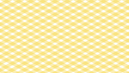 Yellow and white plaid checkered pattern