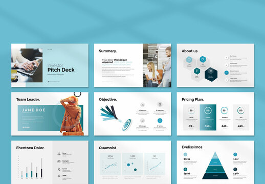 A3 Pitch Deck Presentation Layout