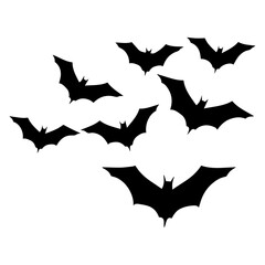 Bat silhouettes vector illustation design