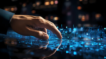 Business technology structure on information network and new technology