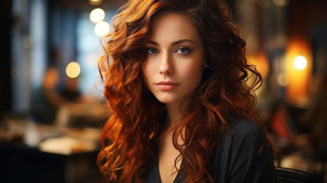 Beautiful Young Woman With Long Hair