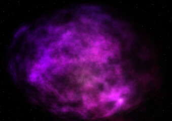 Star field in space and a nebulae