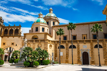 Cathedral in Mazara del Vallo in the province of Trapani, Sicily - obrazy, fototapety, plakaty
