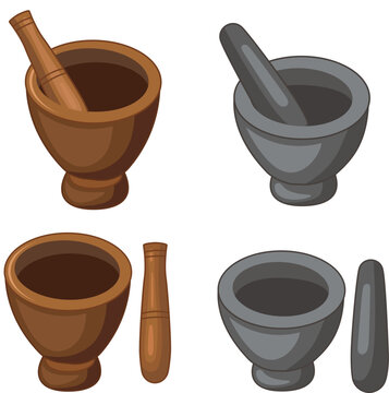 Wooden Mortar and wooden pestles,Stone mortar and Stone pestles