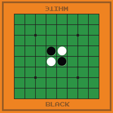 Reversi is a strategy board game for two players.Othello board game.