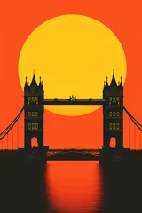 Keuken foto achterwand Illustration of the beautiful city of London. United Kingdom © Aleh Varanishcha