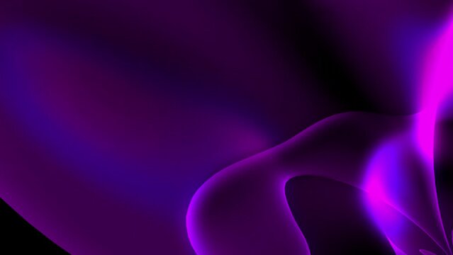 3D generated abstract fractal wave motion. Digital morphing wave animation background.