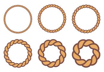 Circle rope icon on white background