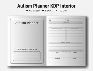 Autism Planner KDP Interior Template
