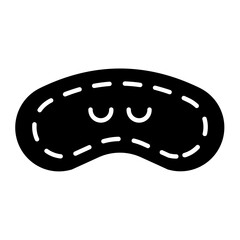 Eye Cover Glyph Icon