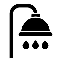 Shower Glyph Icon