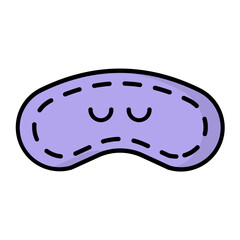 Eye Cover Line Color Icon