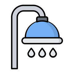 Shower Line Color Icon