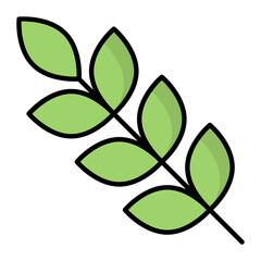 Plant Line Color Icon