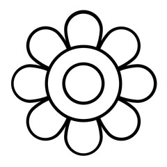 Flower Outline Icon