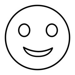 Happy Mood Outline Icon