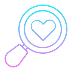 Find Love Gradient Icon