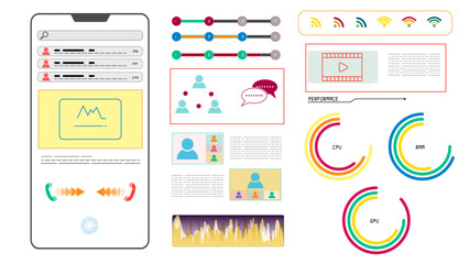 Mobile interface  layout and icon