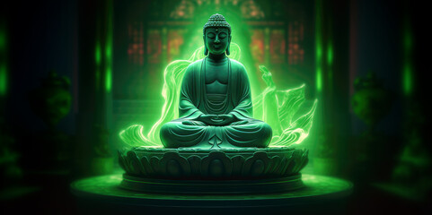 Buddha concept of meditation and relaxation