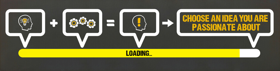 Choose an idea you are passionate about	