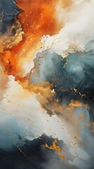 Marble abstract acrylic background. Marbling artwork texture. Agate ripple pattern. Gold powder.